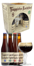 Pack Rochefort 4 Cervezas 1 Vaso